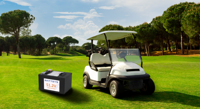 BATTSYS golf cart battery | Lithium Power, free to play on the court.